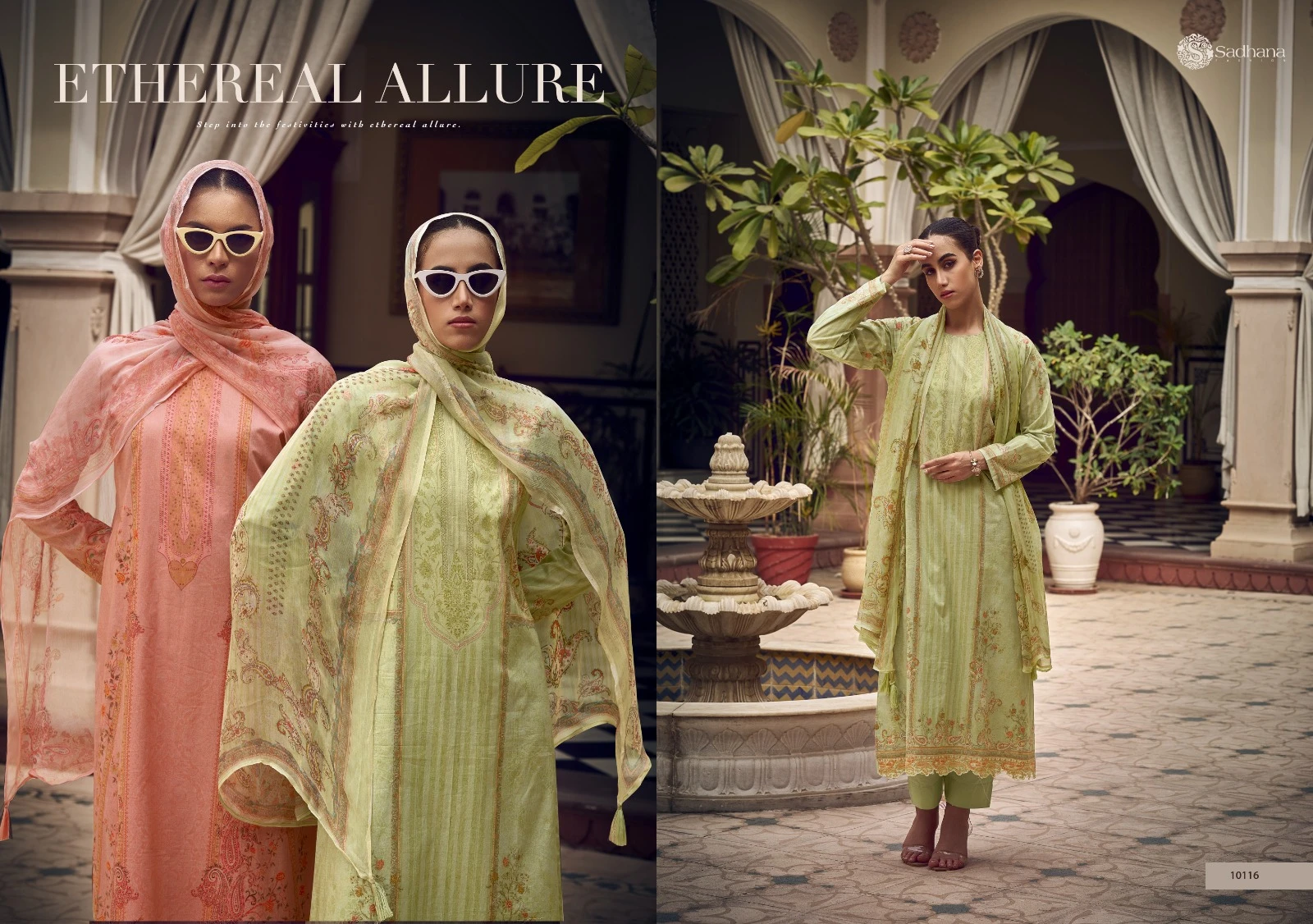 Sadhana Fashion Zaira Pure Lawn Cotton Wholesale Fancy Salwar Suit Catalog — Wholesale Salwar Suits, MPA wholesale from Surat — view 7